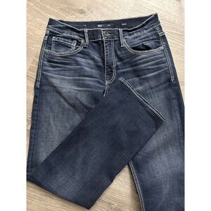 BKE Jake Mens Dark Wash Bootcut Jeans Size 30x32‎ Stretch Denim